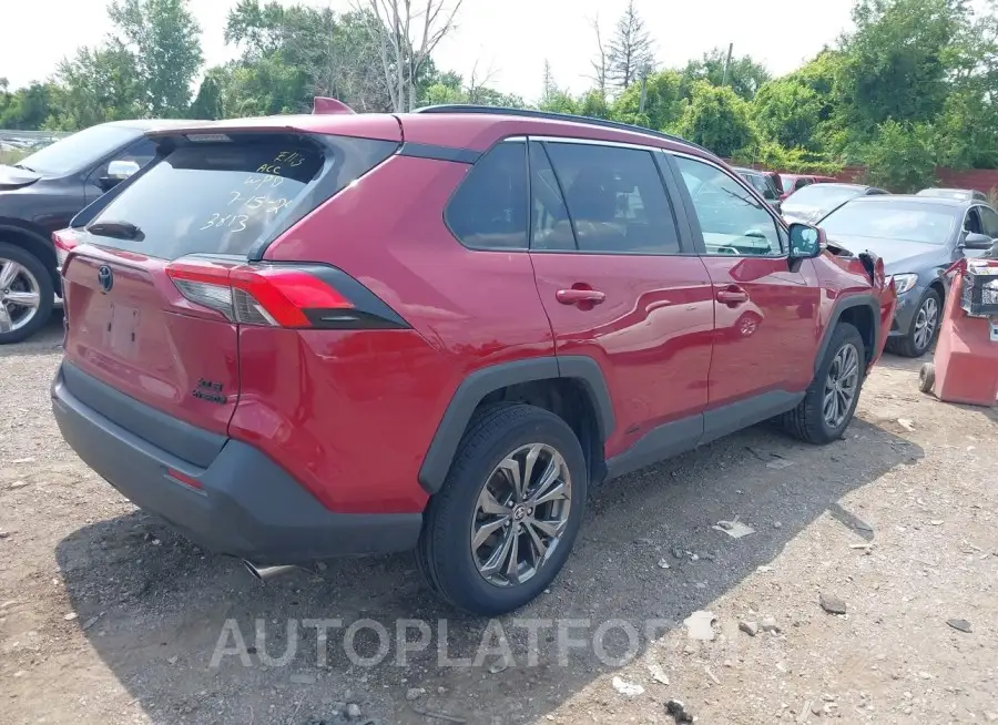 TOYOTA RAV4 HYBRID 2022 vin 2T3B6RFV4NW033813 from auto auction Iaai