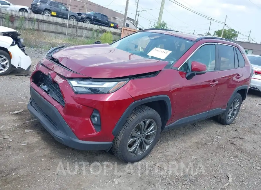 TOYOTA RAV4 HYBRID 2022 vin 2T3B6RFV4NW033813 from auto auction Iaai