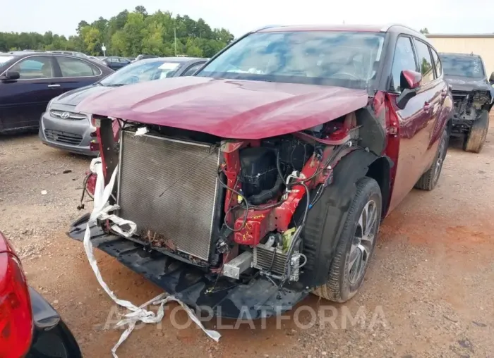 TOYOTA HIGHLANDER 2021 vin 5TDGZRBH3MS549268 from auto auction Iaai