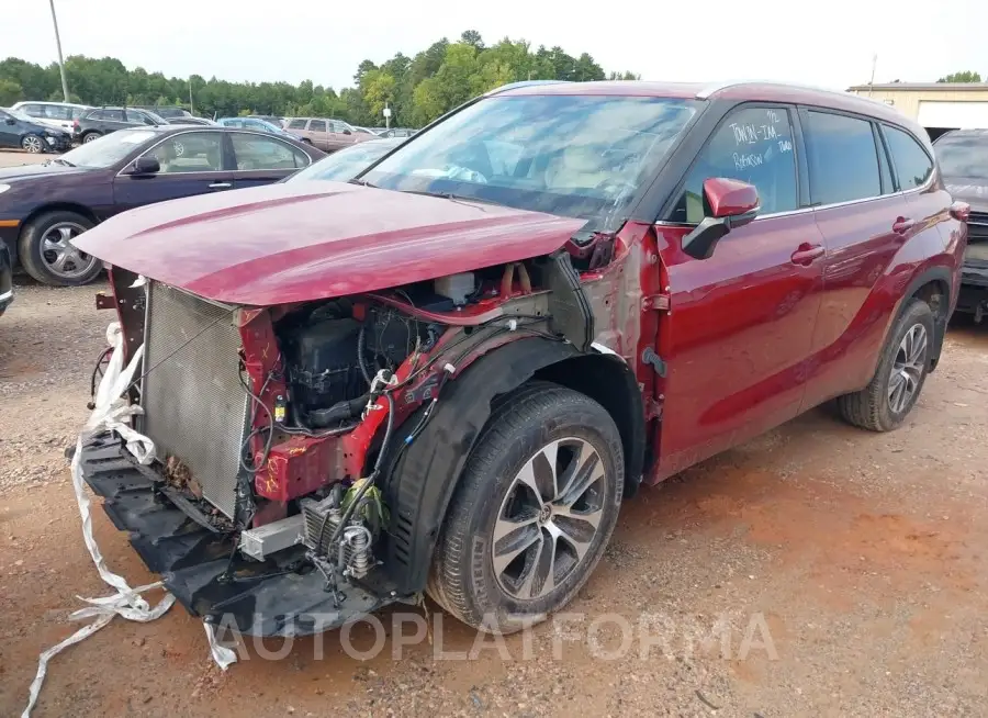 TOYOTA HIGHLANDER 2021 vin 5TDGZRBH3MS549268 from auto auction Iaai