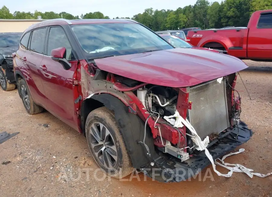 TOYOTA HIGHLANDER 2021 vin 5TDGZRBH3MS549268 from auto auction Iaai