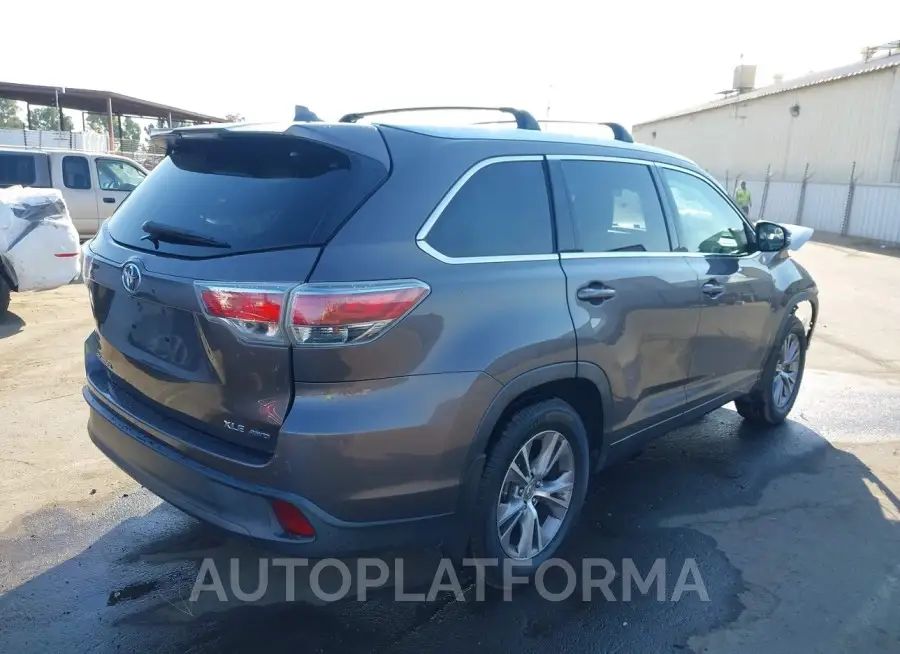 TOYOTA HIGHLANDER 2015 vin 5TDJKRFH4FS084958 from auto auction Iaai