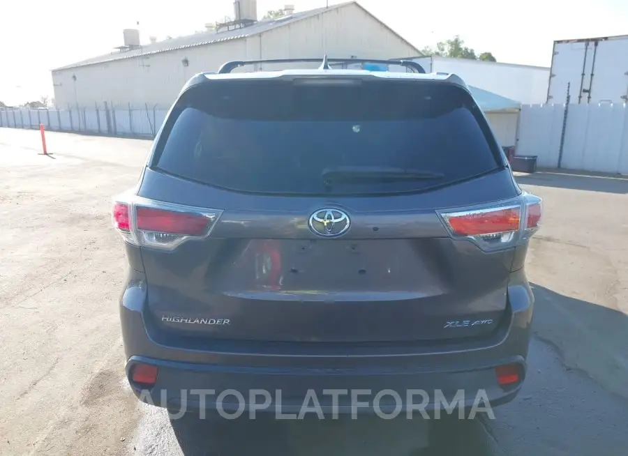 TOYOTA HIGHLANDER 2015 vin 5TDJKRFH4FS084958 from auto auction Iaai