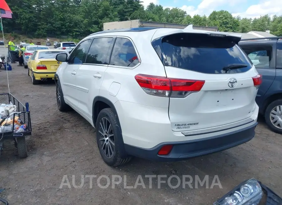 TOYOTA HIGHLANDER 2018 vin 5TDJZRFH8JS802144 from auto auction Iaai