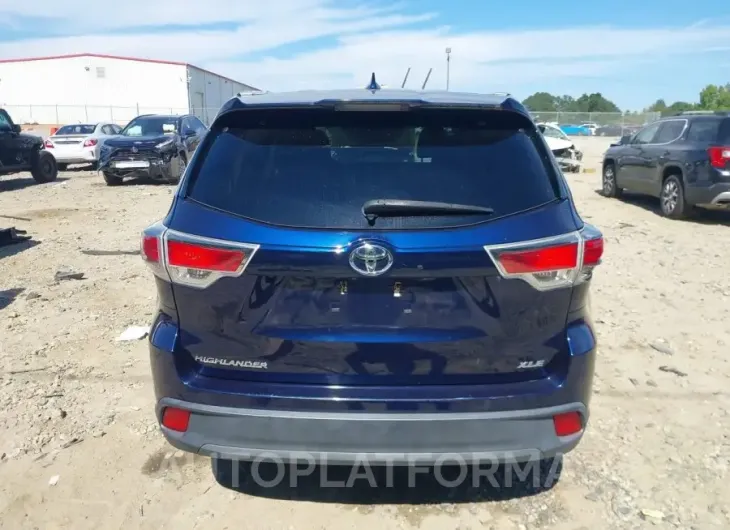 TOYOTA HIGHLANDER 2016 vin 5TDKKRFH6GS138461 from auto auction Iaai