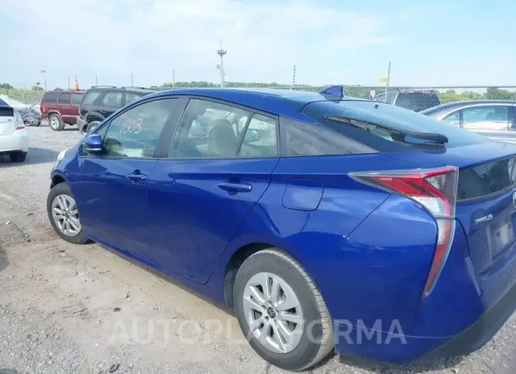 TOYOTA PRIUS 2016 vin JTDKBRFU5G3510757 from auto auction Iaai