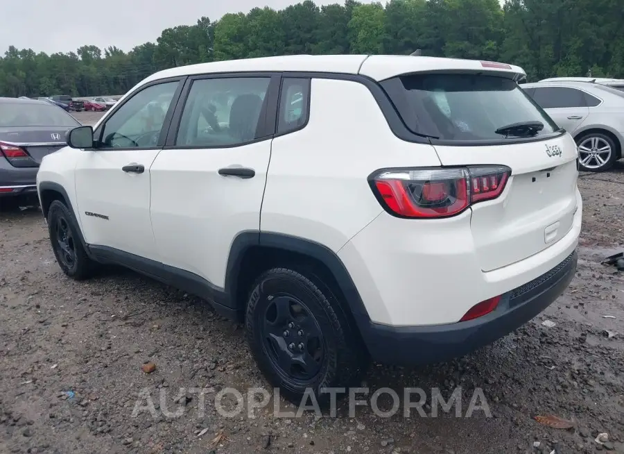 JEEP COMPASS 2018 vin 3C4NJCAB7JT344370 from auto auction Iaai