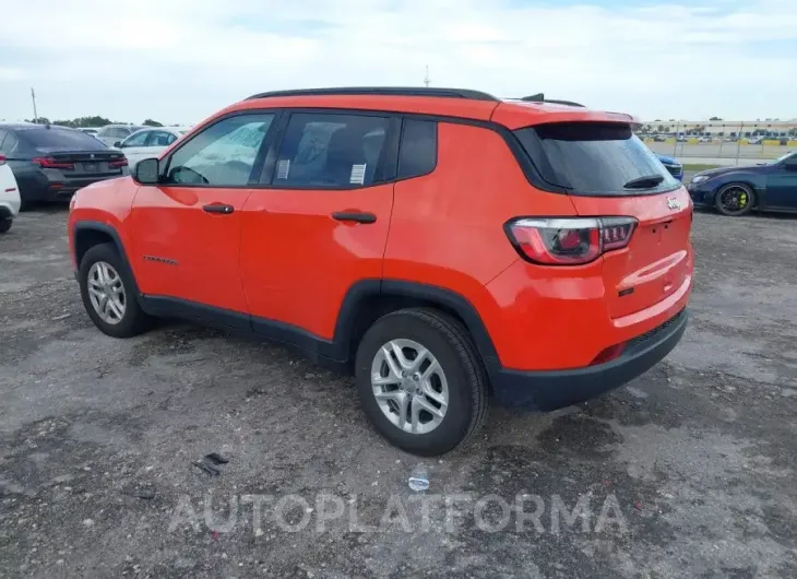 JEEP COMPASS 2018 vin 3C4NJCAB9JT123000 from auto auction Iaai