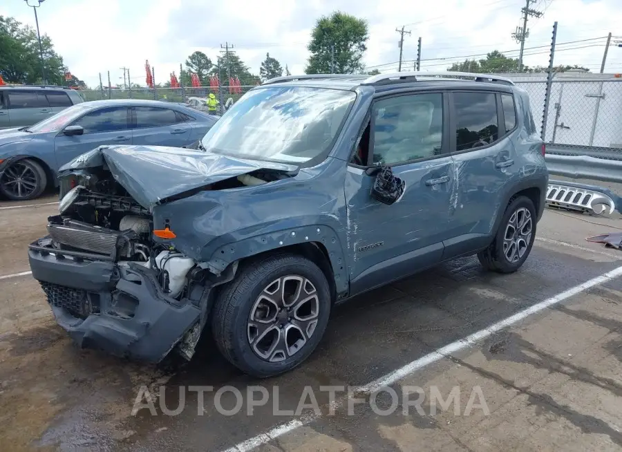 JEEP RENEGADE 2017 vin ZACCJADB9HPE93839 from auto auction Iaai