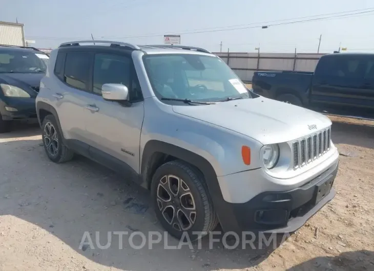 JEEP RENEGADE 2016 vin ZACCJADT7GPC85532 from auto auction Iaai