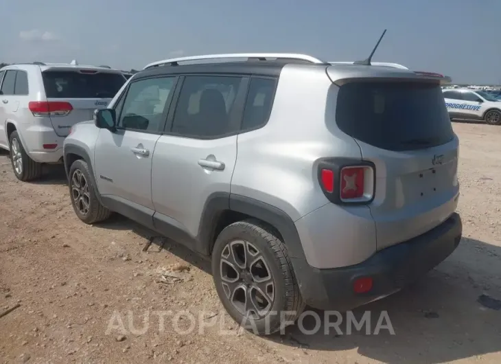 JEEP RENEGADE 2016 vin ZACCJADT7GPC85532 from auto auction Iaai