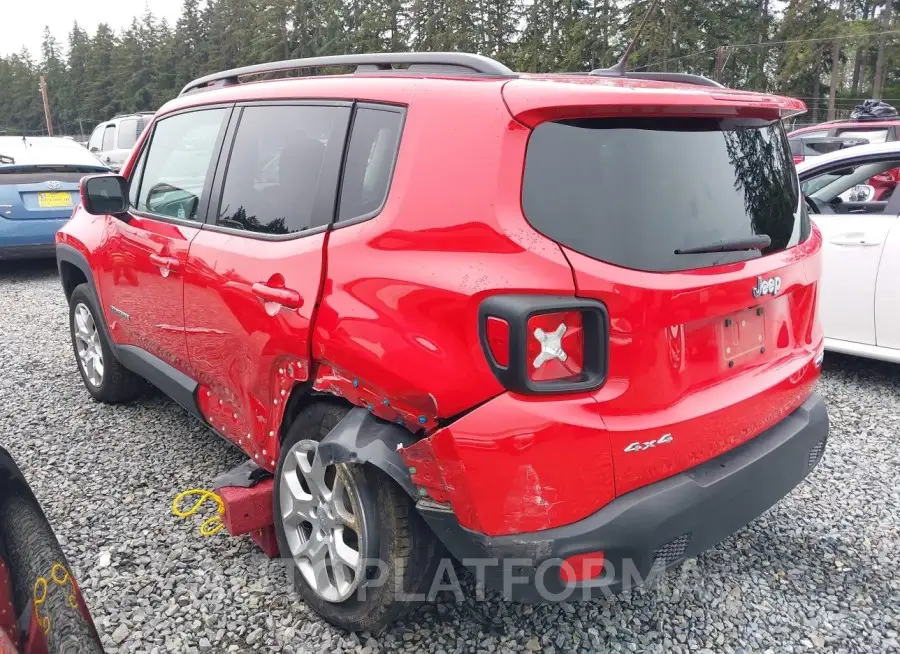 JEEP RENEGADE 2015 vin ZACCJBBT4FPB88103 from auto auction Iaai