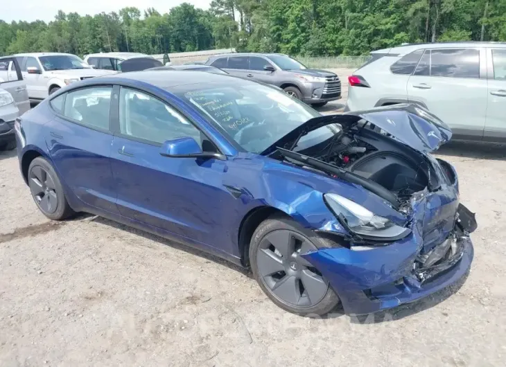 TESLA MODEL 3 2023 vin 5YJ3E1EA3PF470122 from auto auction Iaai