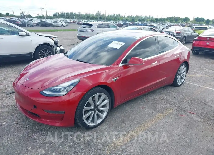 TESLA MODEL 3 2018 vin 5YJ3E1EA8JF015483 from auto auction Iaai