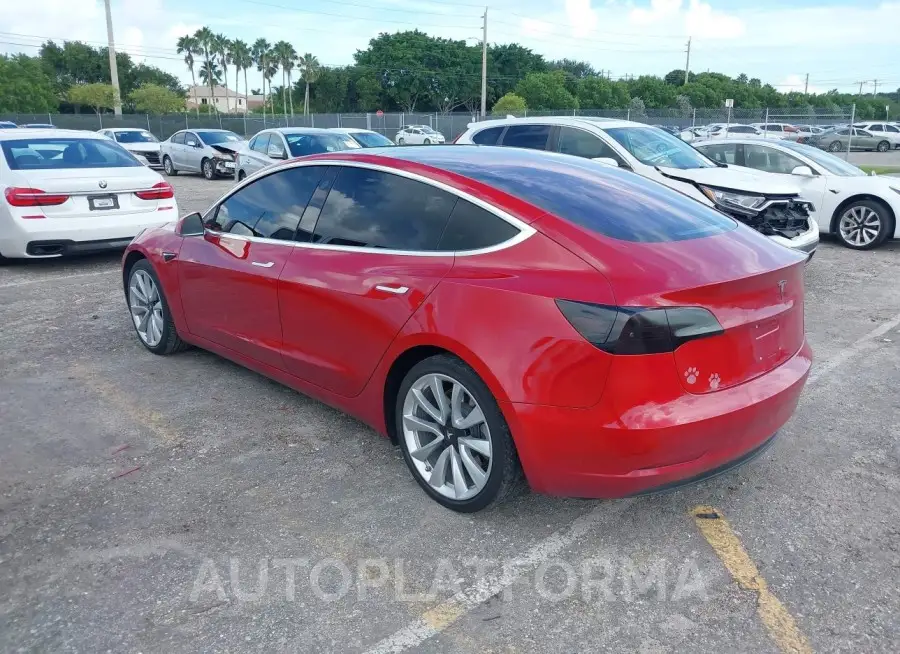 TESLA MODEL 3 2018 vin 5YJ3E1EA8JF015483 from auto auction Iaai