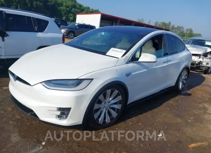 TESLA MODEL X 2020 vin 5YJXCBE46LF229236 from auto auction Iaai