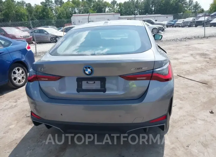 BMW I4 2023 vin WBY73AW02PFR08183 from auto auction Iaai