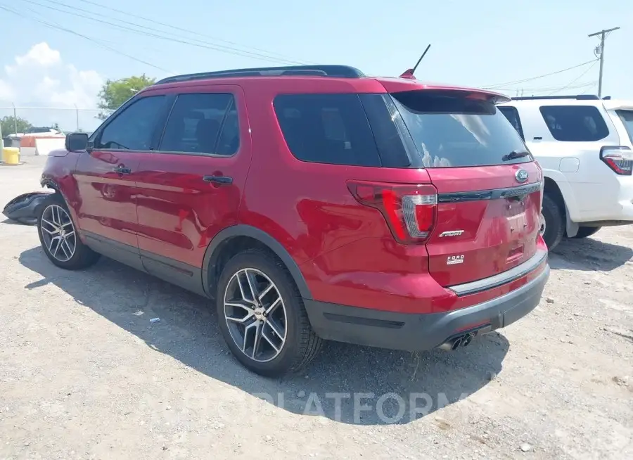 FORD EXPLORER 2018 vin 1FM5K8GT6JGC81417 from auto auction Iaai