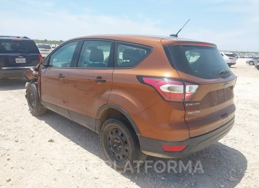 FORD ESCAPE 2017 vin 1FMCU0F77HUE47091 from auto auction Iaai