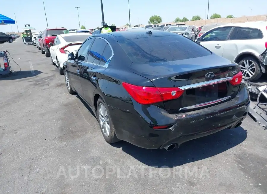 INFINITI Q50 2015 vin JN1BV7AP1FM334542 from auto auction Iaai