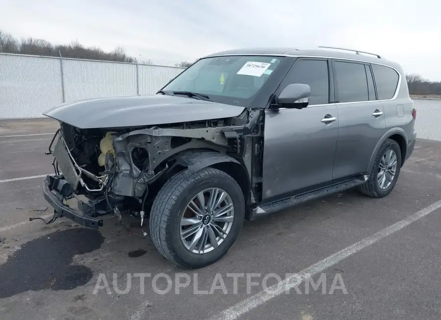 INFINITI QX80 2019 vin JN8AZ2NE9K9233744 from auto auction Iaai