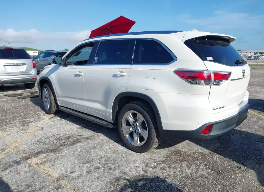 TOYOTA HIGHLANDER 2016 vin 5TDYKRFHXGS152308 from auto auction Iaai