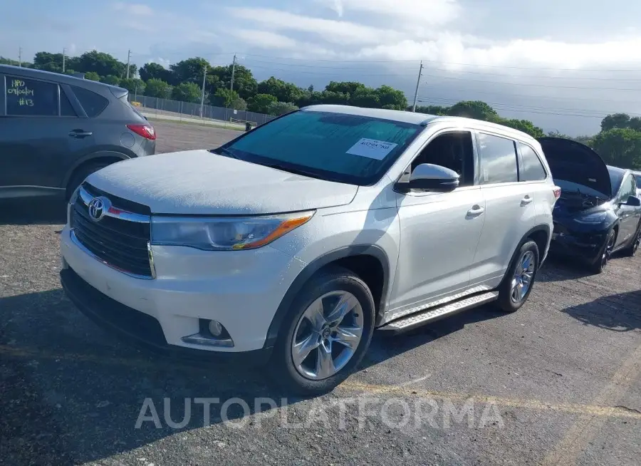 TOYOTA HIGHLANDER 2016 vin 5TDYKRFHXGS152308 from auto auction Iaai