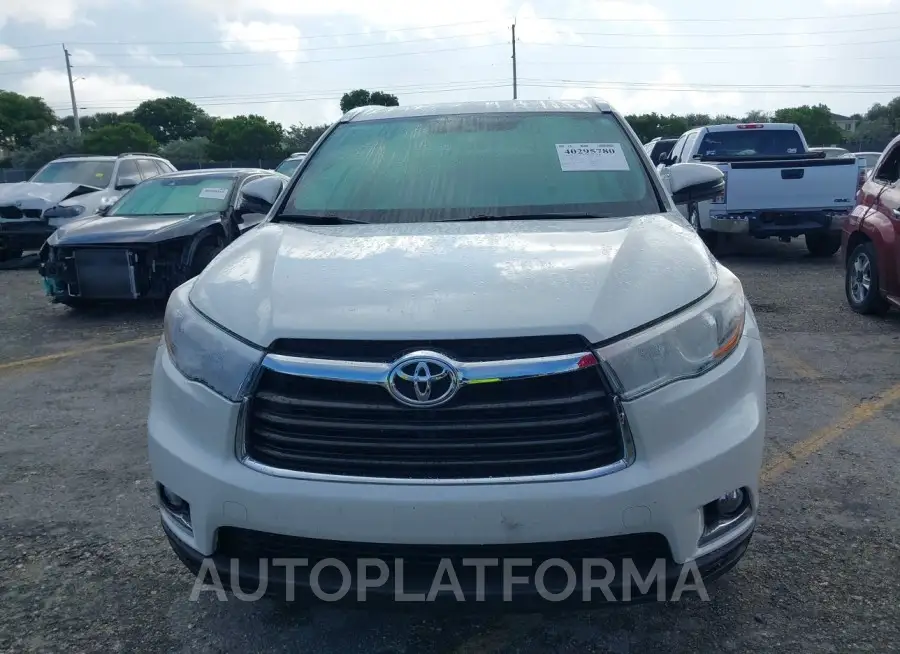 TOYOTA HIGHLANDER 2016 vin 5TDYKRFHXGS152308 from auto auction Iaai