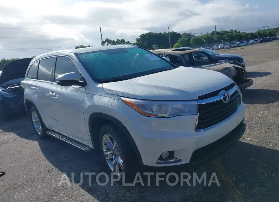 TOYOTA HIGHLANDER 2016 vin 5TDYKRFHXGS152308 from auto auction Iaai