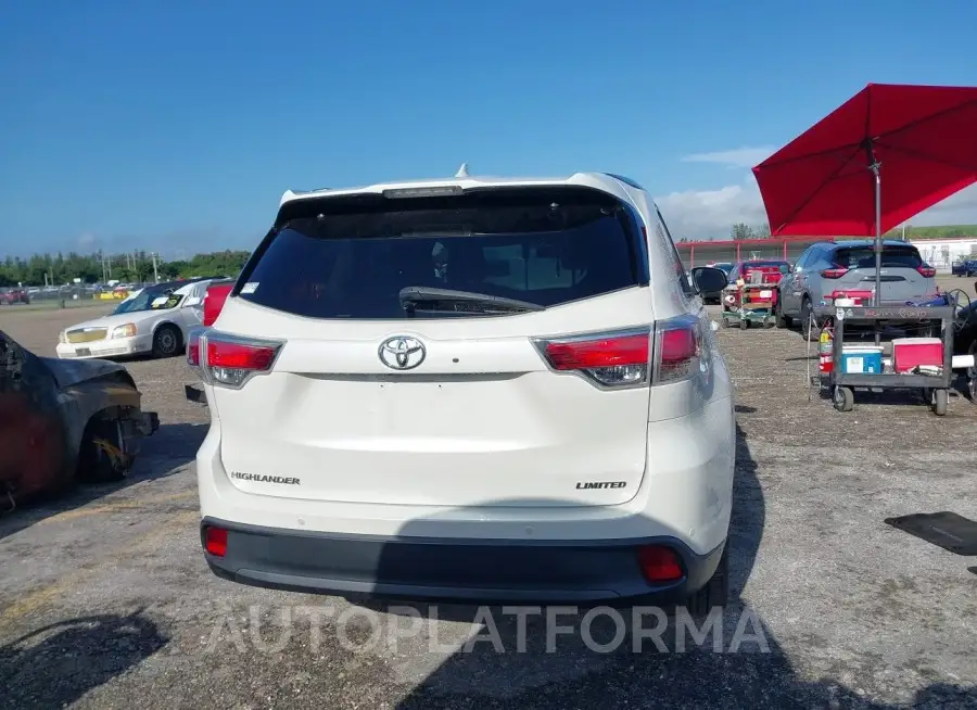 TOYOTA HIGHLANDER 2016 vin 5TDYKRFHXGS152308 from auto auction Iaai