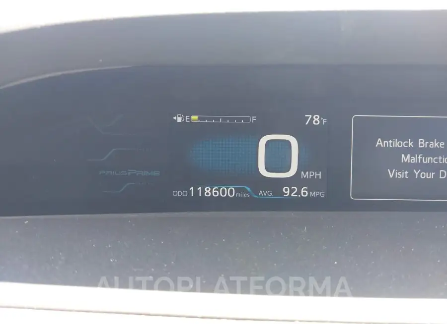 TOYOTA PRIUS PRIME 2017 vin JTDKARFP4H3061733 from auto auction Iaai