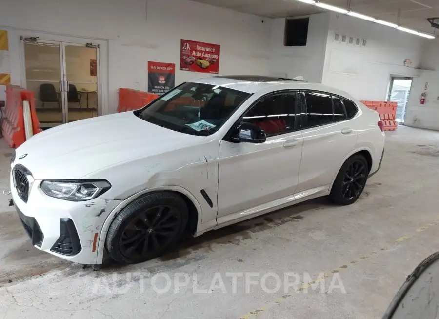 BMW X4 2022 vin 5UX43DT00N9K07503 from auto auction Iaai