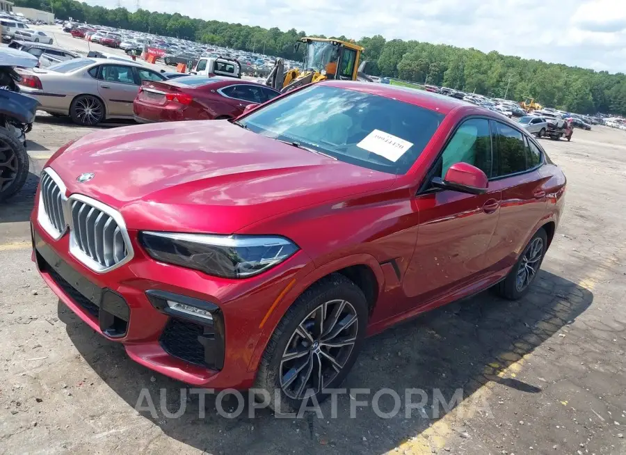 BMW X6 2021 vin 5UXCY6C09M9E79297 from auto auction Iaai