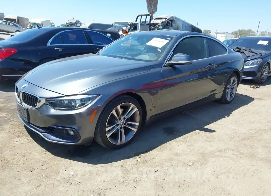 BMW 430I 2019 vin WBA4W3C56KAF92672 from auto auction Iaai