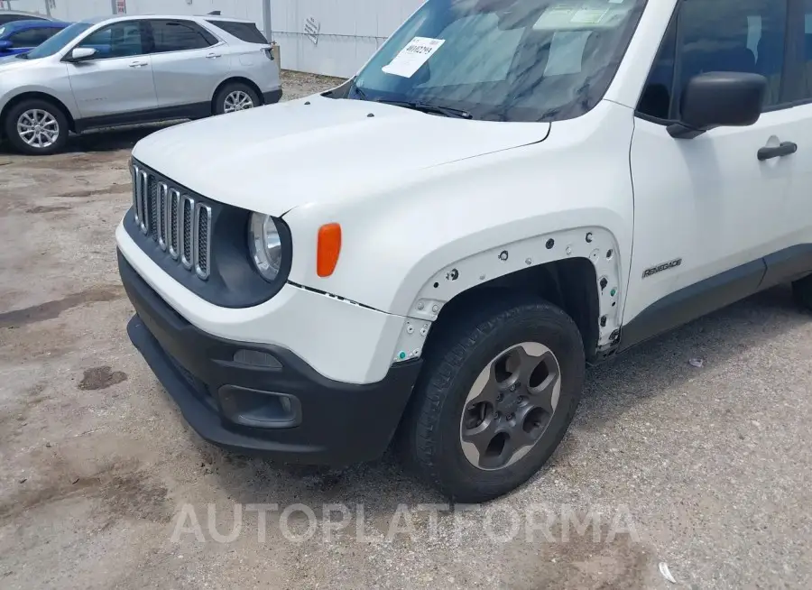 JEEP RENEGADE 2015 vin ZACCJBAT8FPB96903 from auto auction Iaai