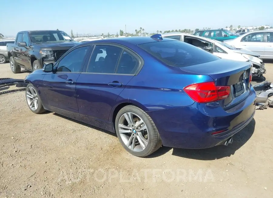 BMW 328I  2016 vin WBA8E9C5XGK646481 from auto auction Iaai