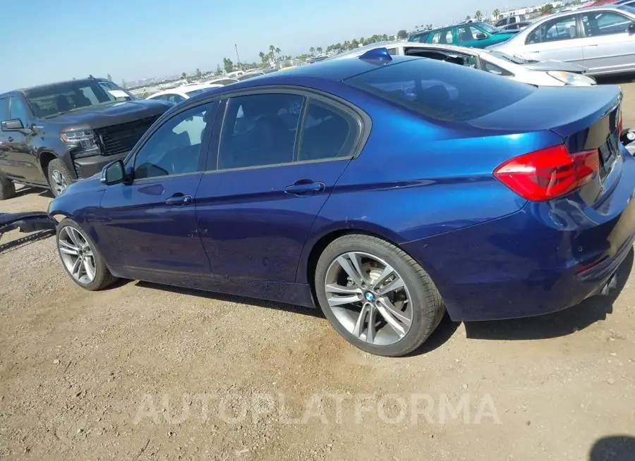 BMW 328I  2016 vin WBA8E9C5XGK646481 from auto auction Iaai