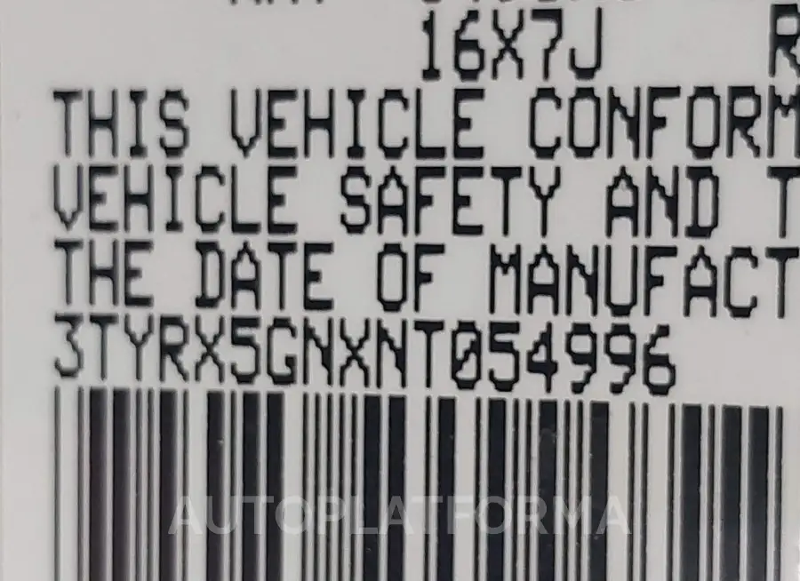 TOYOTA TACOMA 2022 vin 3TYRX5GNXNT054996 from auto auction Iaai