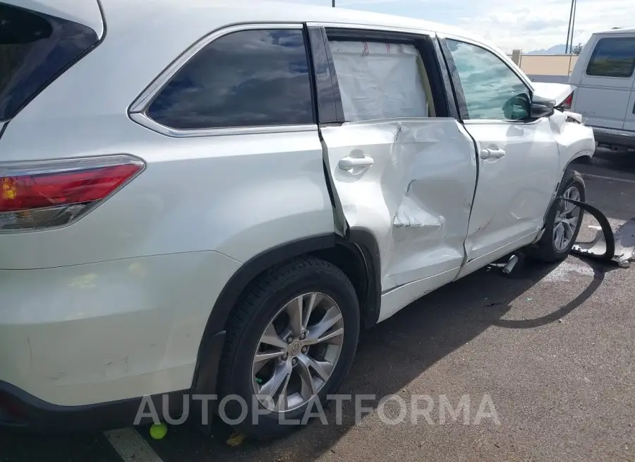 TOYOTA HIGHLANDER 2015 vin 5TDBKRFH4FS186944 from auto auction Iaai