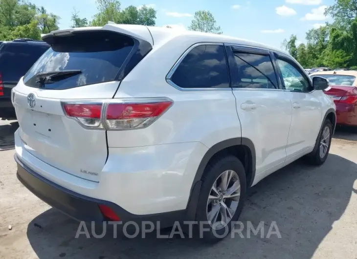 TOYOTA HIGHLANDER 2016 vin 5TDBKRFH8GS284716 from auto auction Iaai