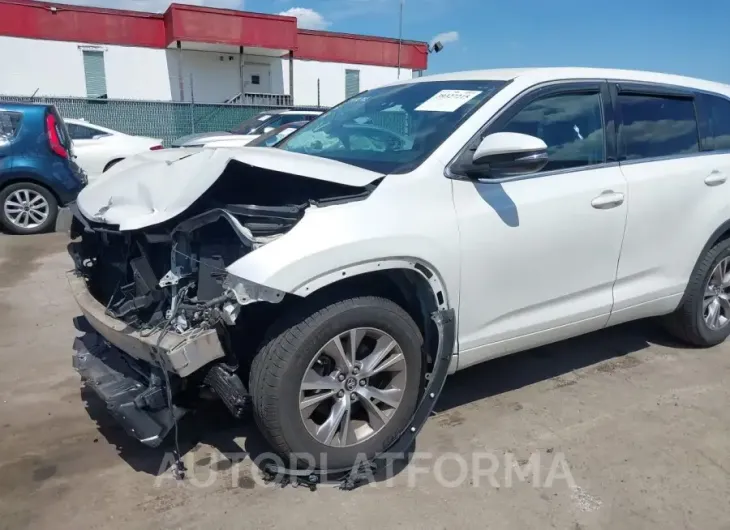 TOYOTA HIGHLANDER 2016 vin 5TDBKRFH8GS284716 from auto auction Iaai