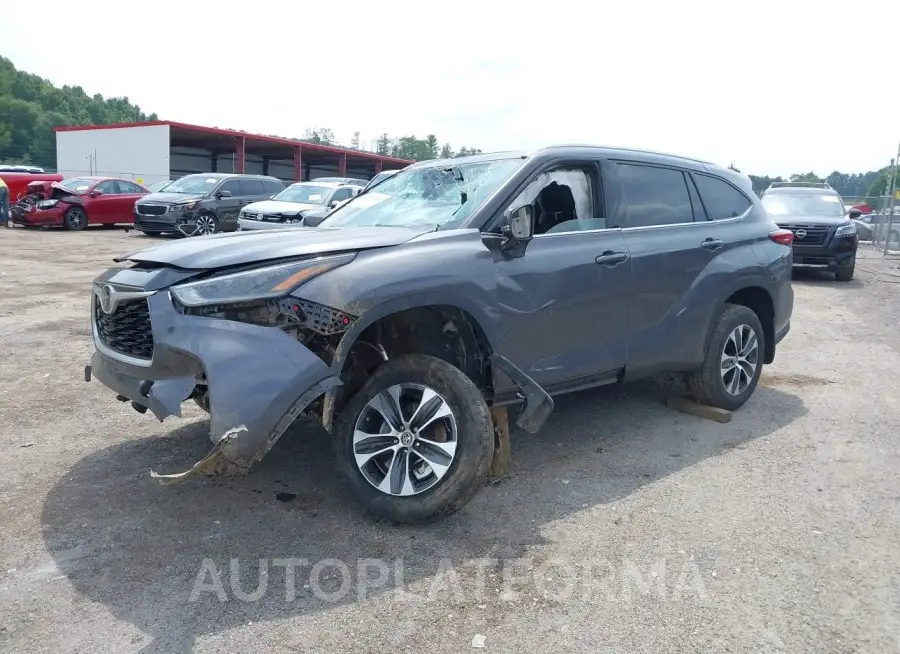 TOYOTA HIGHLANDER 2021 vin 5TDGZRBH6MS533033 from auto auction Iaai