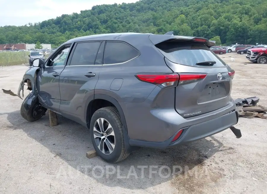 TOYOTA HIGHLANDER 2021 vin 5TDGZRBH6MS533033 from auto auction Iaai