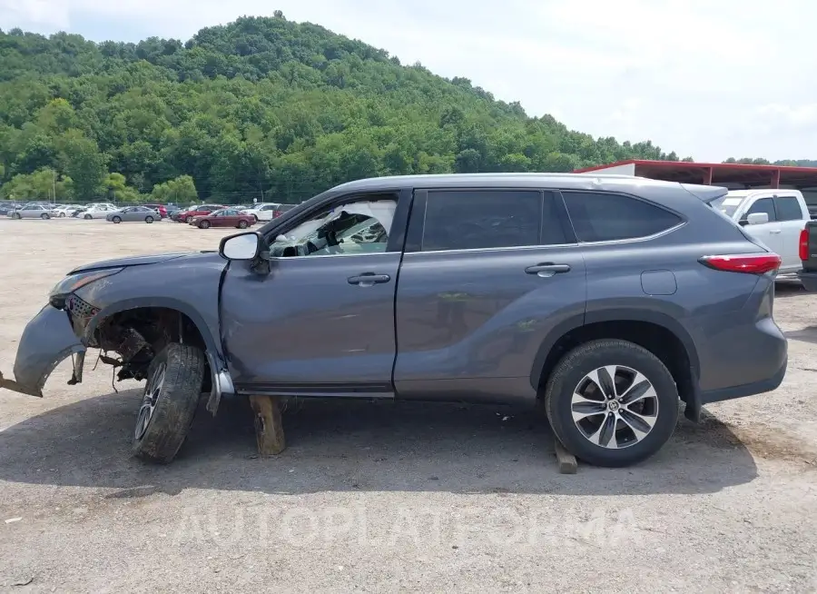 TOYOTA HIGHLANDER 2021 vin 5TDGZRBH6MS533033 from auto auction Iaai