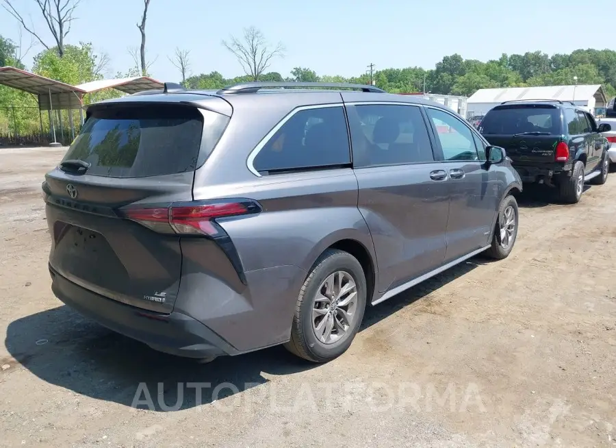 TOYOTA SIENNA 2021 vin 5TDKRKEC3MS027595 from auto auction Iaai