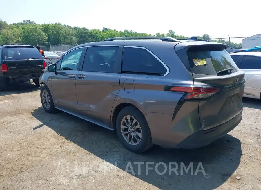 TOYOTA SIENNA 2021 vin 5TDKRKEC3MS027595 from auto auction Iaai