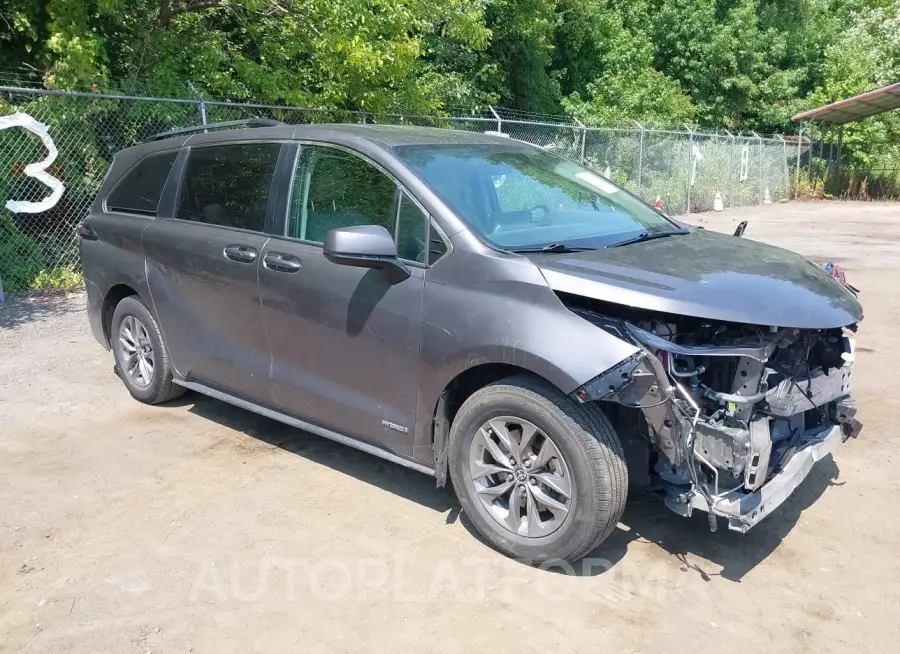 TOYOTA SIENNA 2021 vin 5TDKRKEC3MS027595 from auto auction Iaai