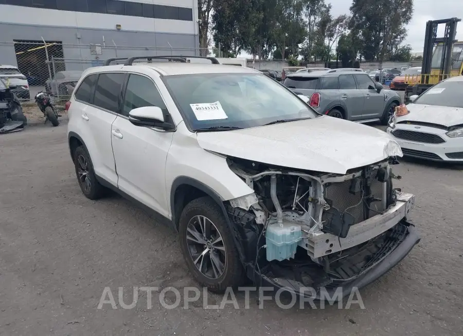 TOYOTA HIGHLANDER 2019 vin 5TDZARFH2KS052073 from auto auction Iaai