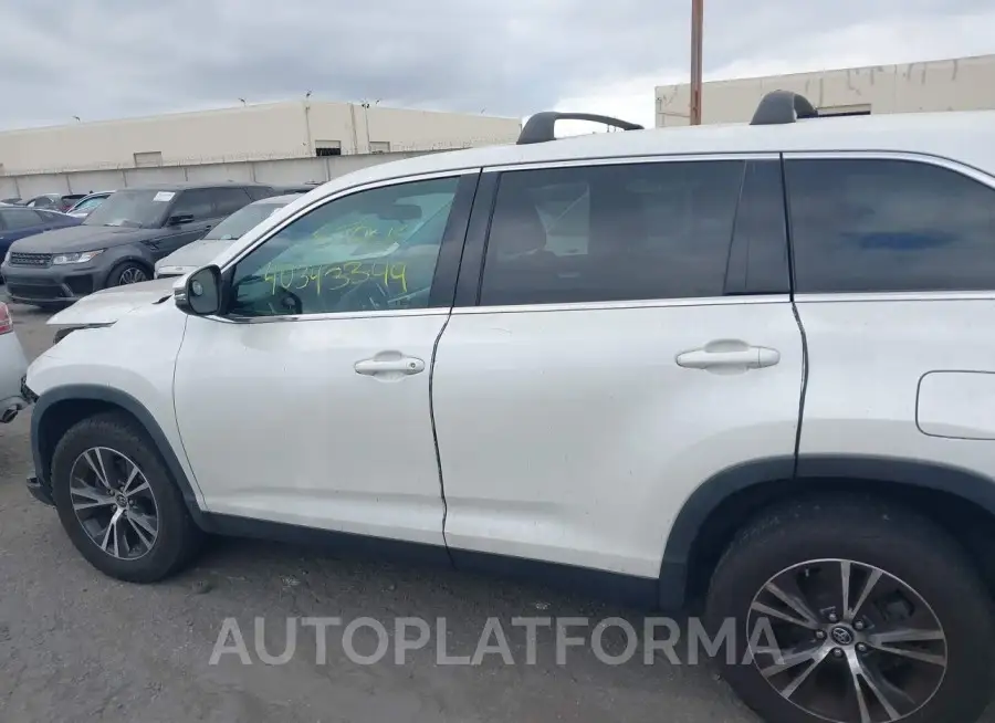 TOYOTA HIGHLANDER 2019 vin 5TDZARFH2KS052073 from auto auction Iaai