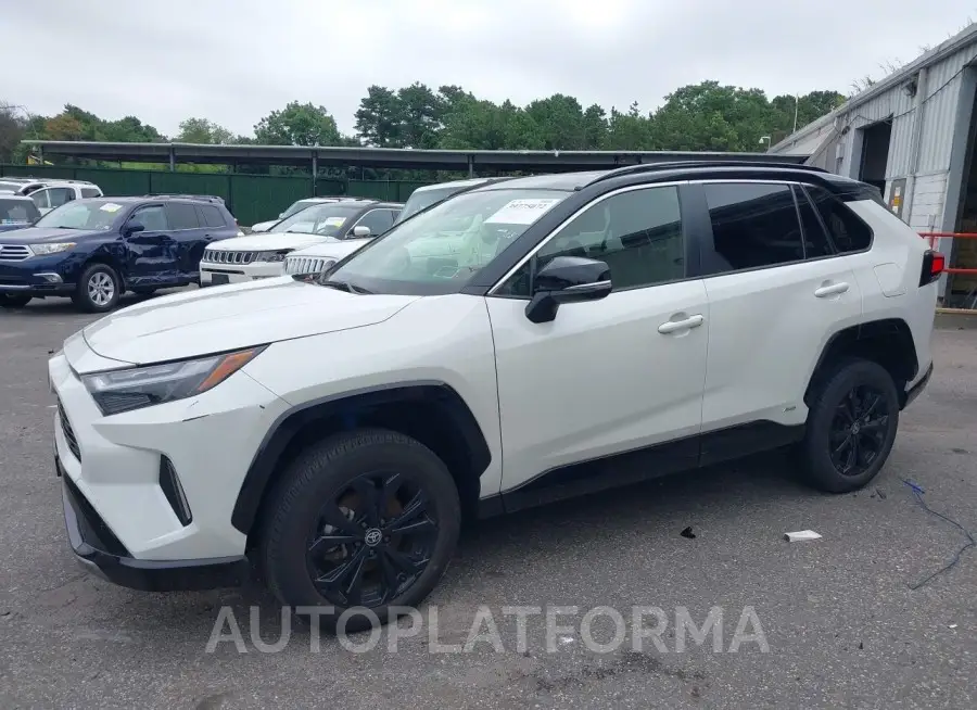 TOYOTA RAV4 HYBRID 2022 vin JTME6RFV2ND534791 from auto auction Iaai